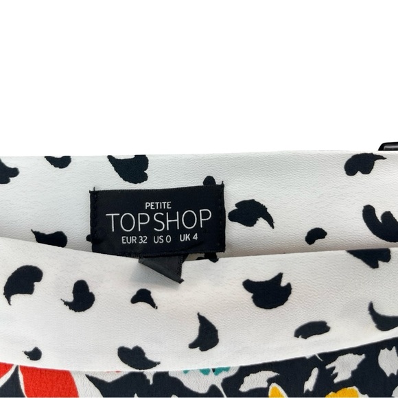Topshop PETITE Floral Pleat Mini Skirt - Picture 4 of 6